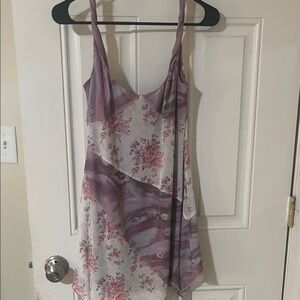 Floral Purple and White Women's Dress